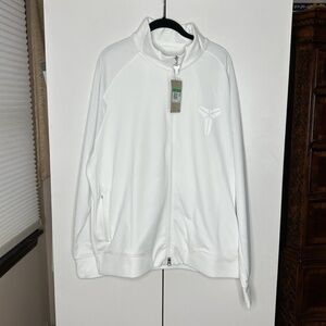 Nike Kobe Bryant Halo White Full Zip Jacket Basketball Mens Sz XL FZ0936-100 NEW
